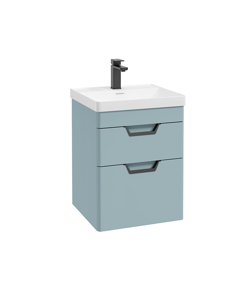 Freya 50cm 2 Drawer Wall Hung Vanity Uni