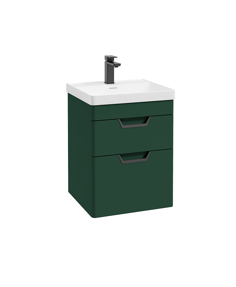 Freya 50cm 2 Drawer Wall Hung Vanity Uni