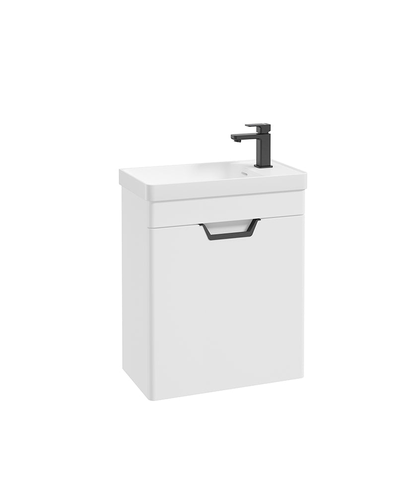 Freya 55cm 1 Door Cloakroom Wall Hung Va