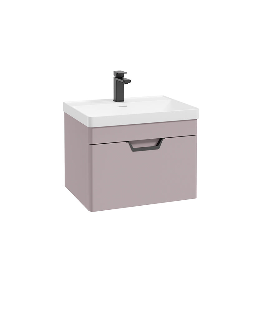 Freya 60cm 1 Drawer Wall Hung Vanity Uni