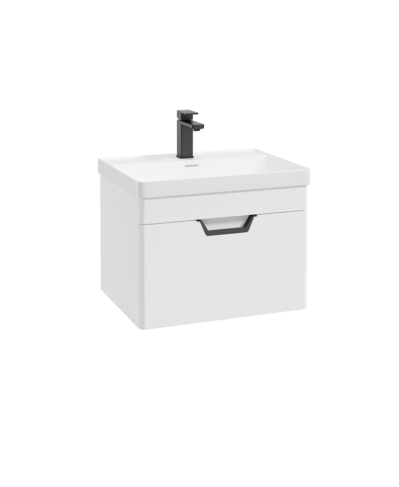 Freya 60cm 1 Drawer Wall Hung Vanity Uni