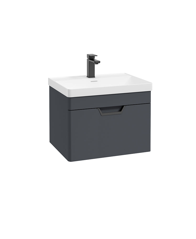 Freya 60cm 1 Drawer Wall Hung Vanity Uni