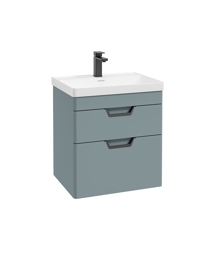 Freya 60cm 2 Drawer Wall Hung Vanity Uni