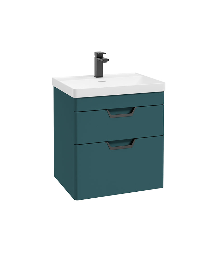 Freya 60cm 2 Drawer Wall Hung Vanity Uni