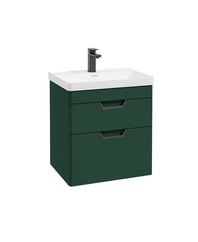 Freya 60cm 2 Drawer Wall Hung Vanity Uni