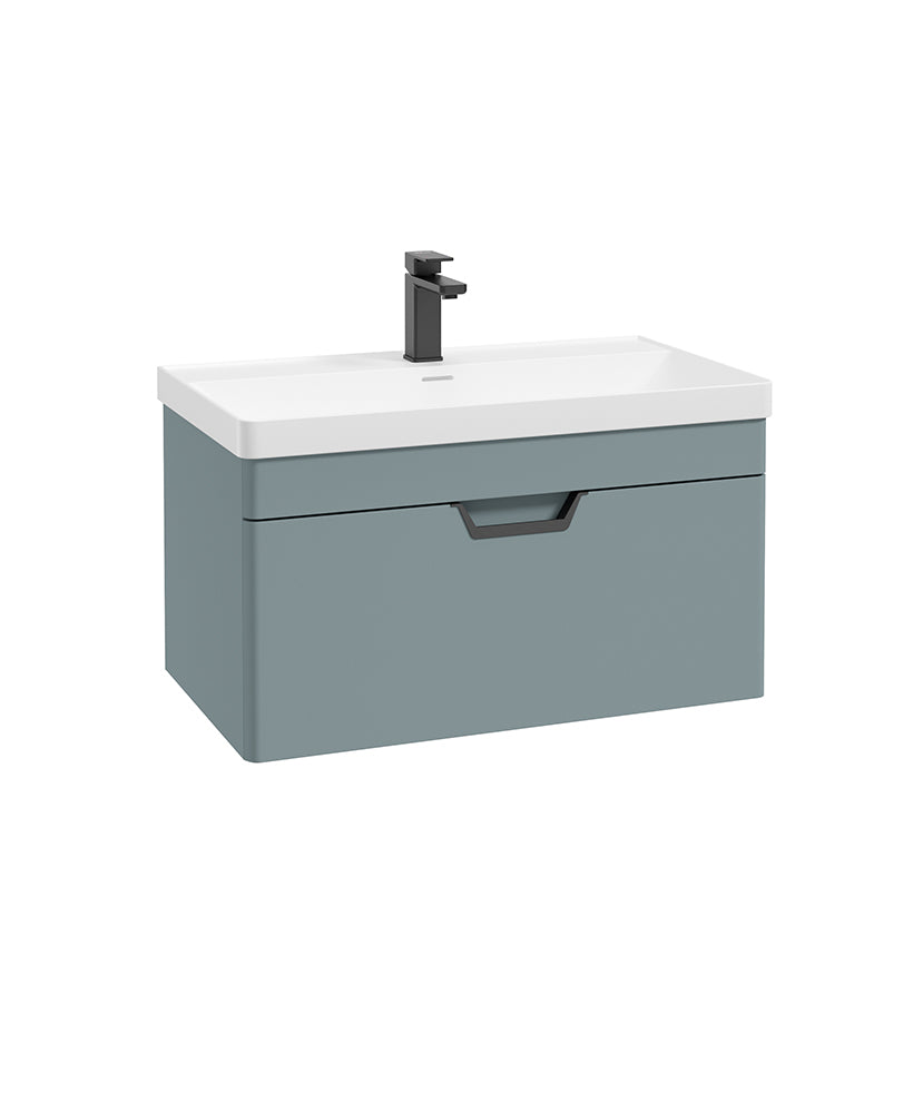 Freya 80cm 1 Drawer Wall Hung Vanity Uni