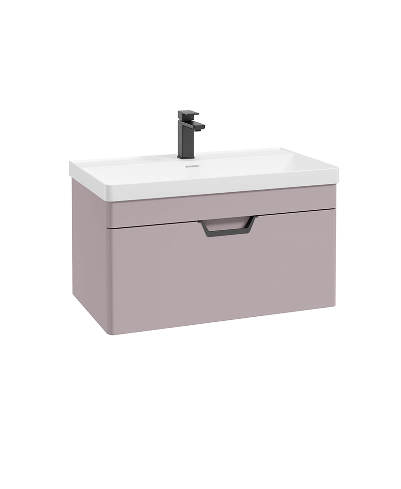 Freya 80cm 1 Drawer Wall Hung Vanity Uni