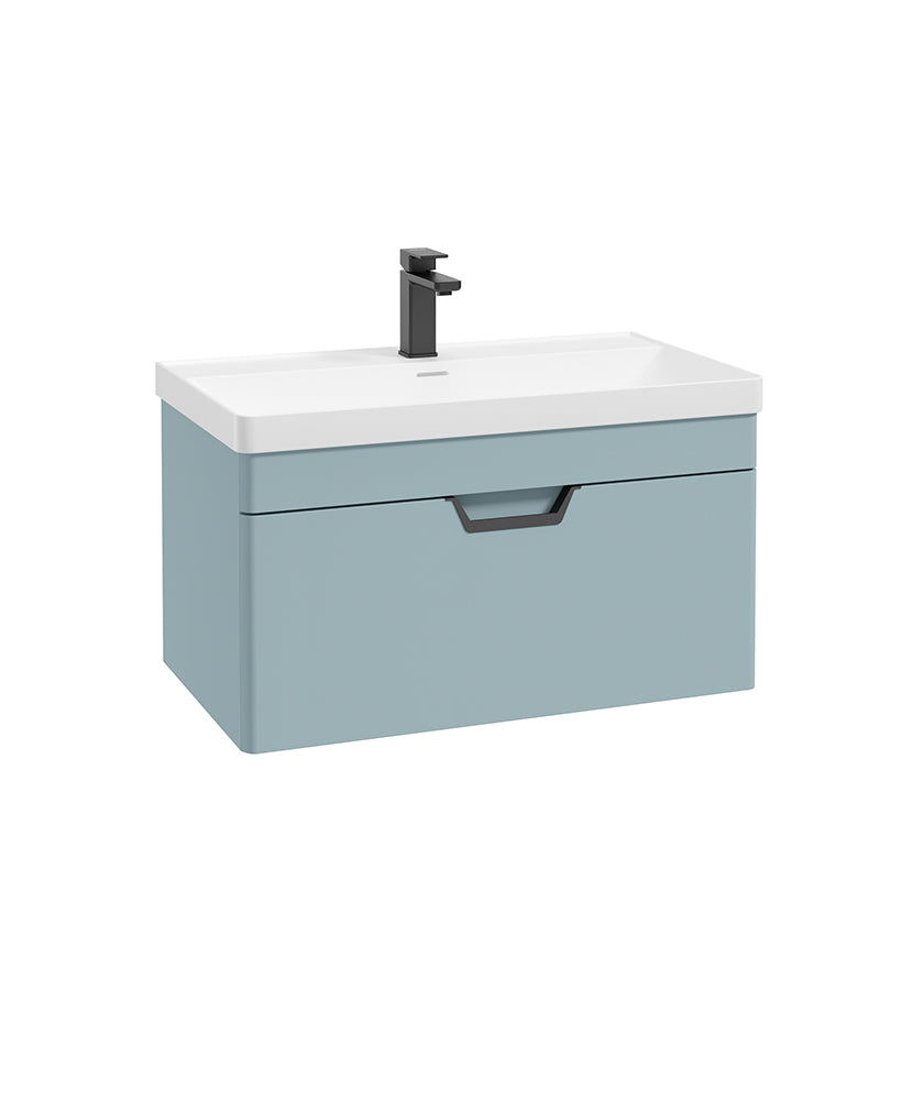 Freya 80cm 1 Drawer Wall Hung Vanity Uni