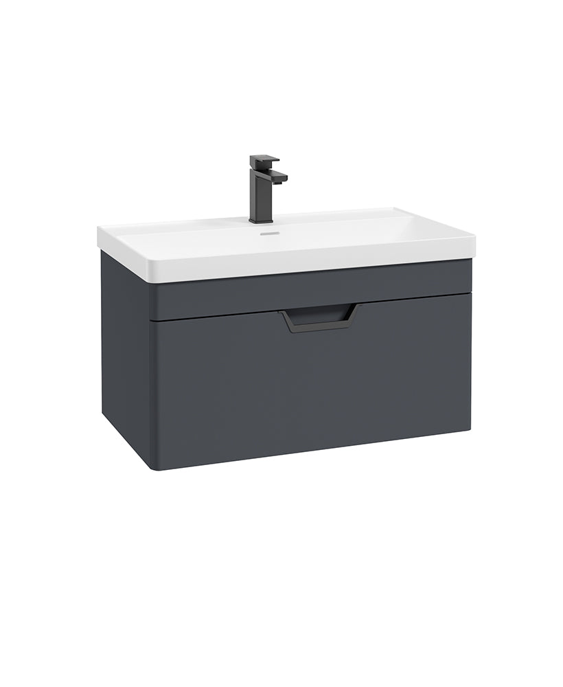 Freya 80cm 1 Drawer Wall Hung Vanity Uni