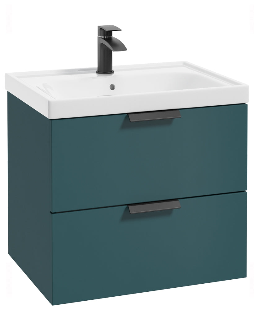 Stockholm Ocean Blue Matt 60cm Wall Hung