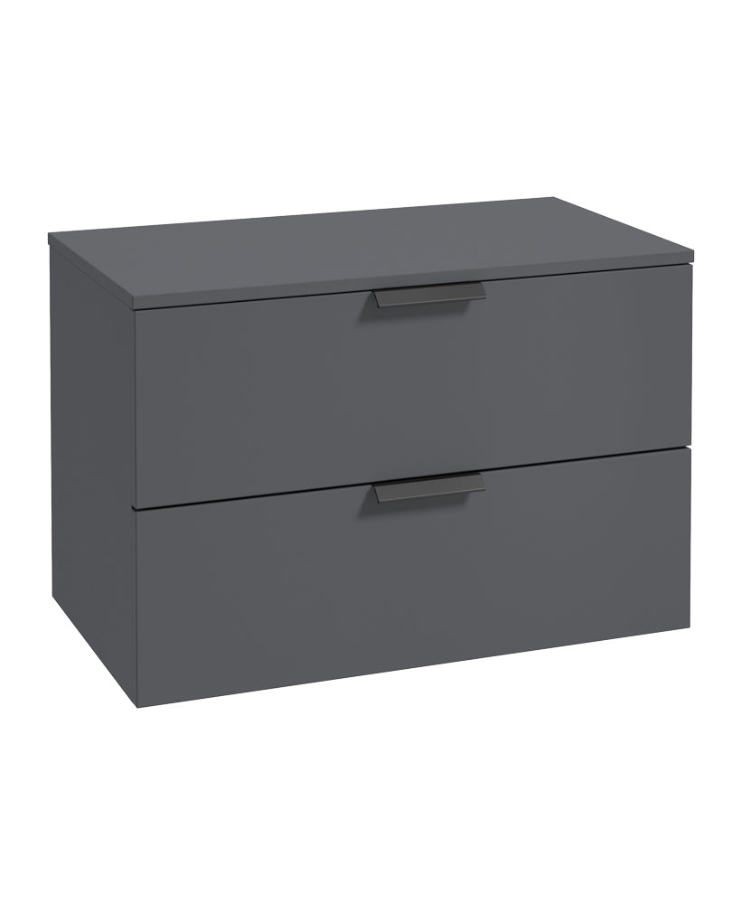 Stockholm 80cm Unit with Countertop Blac