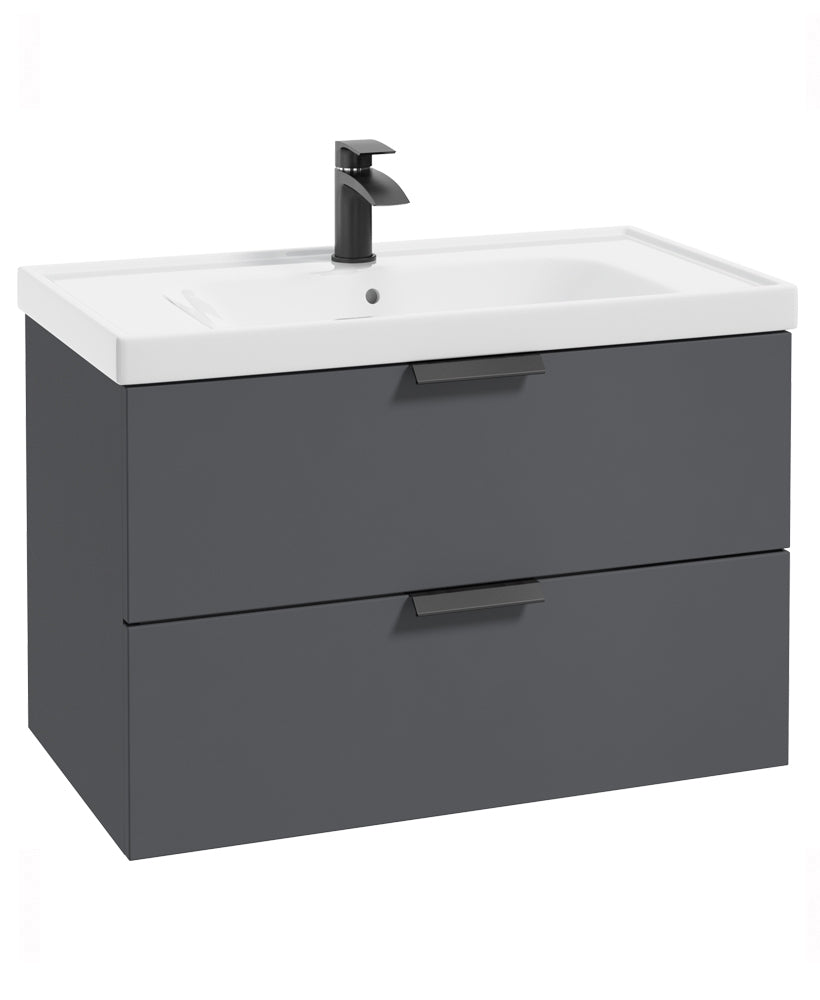 Stockholm Midnight Grey Matt 80cm Wall H