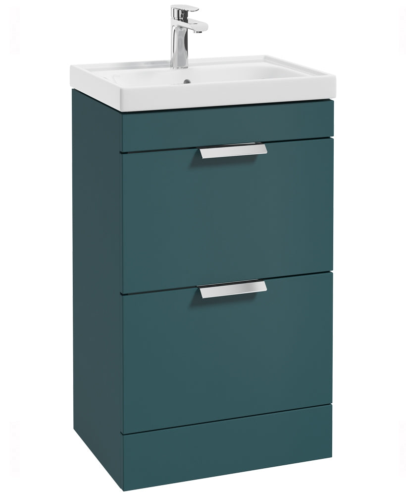 Stockholm Ocean Blue Matt 50cm 2 Drawer