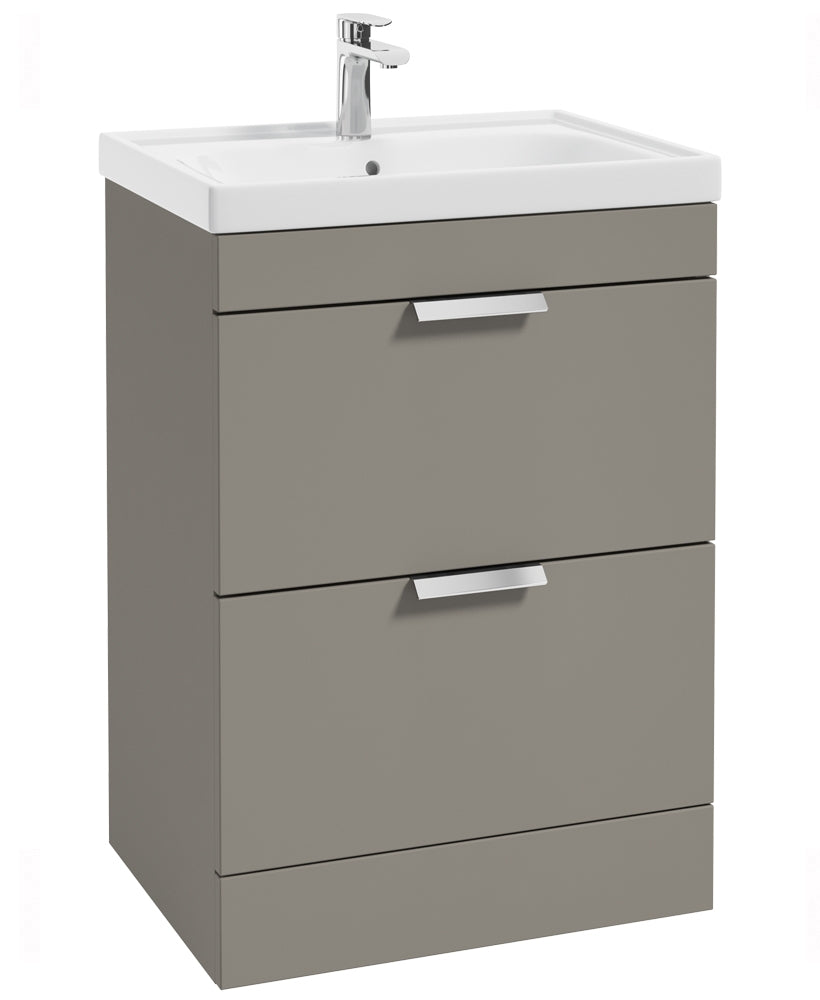Stockholm Khaki Matt 60cm 2 Drawer Floor