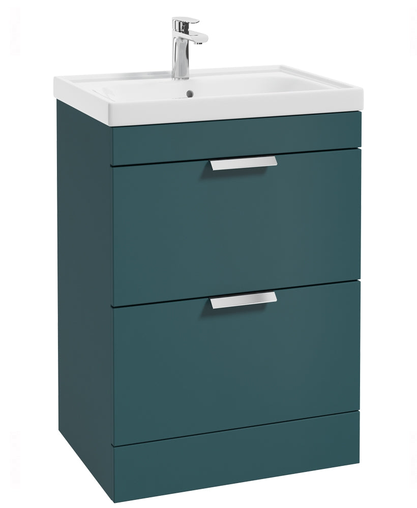Stockholm Ocean Blue Matt 60cm 2 Drawer