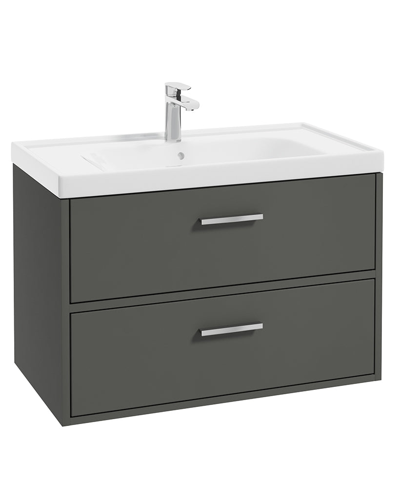 Finland Dolphin Grey Matt 80cm Wall Hung