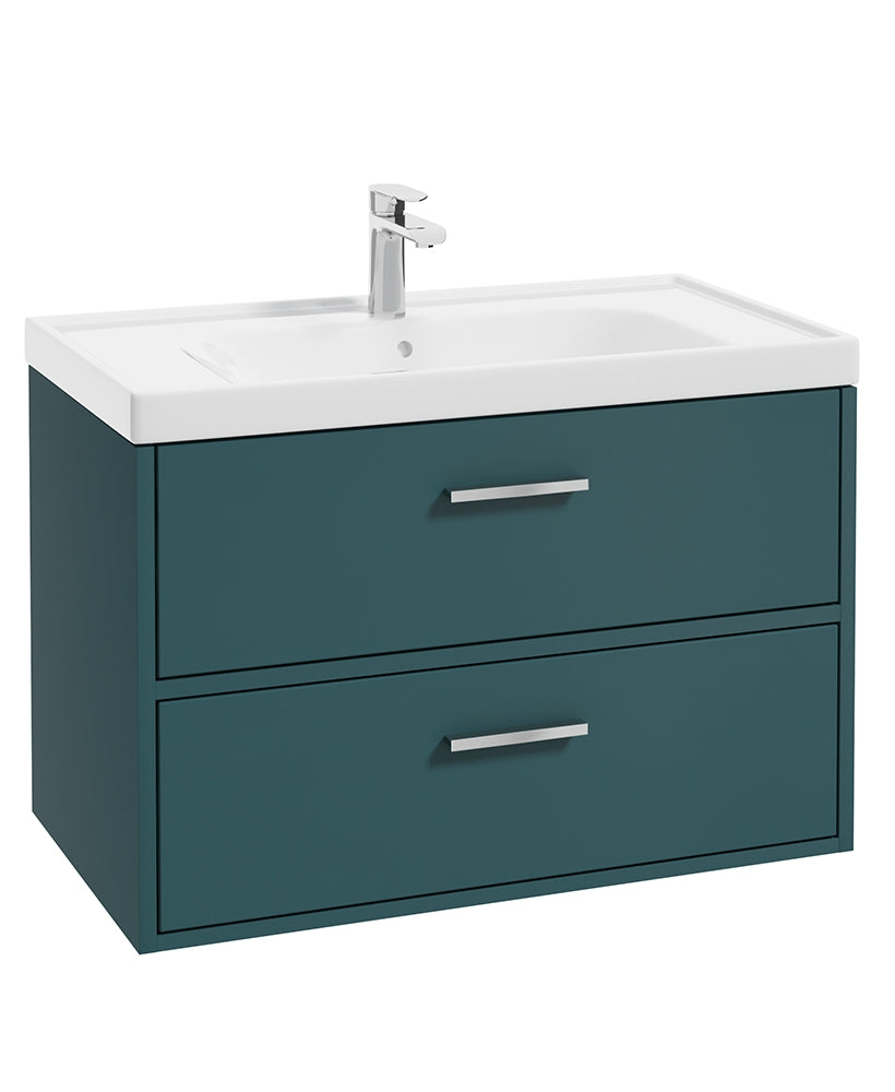 Finland Ocean Blue Matt 80cm Wall Hung V