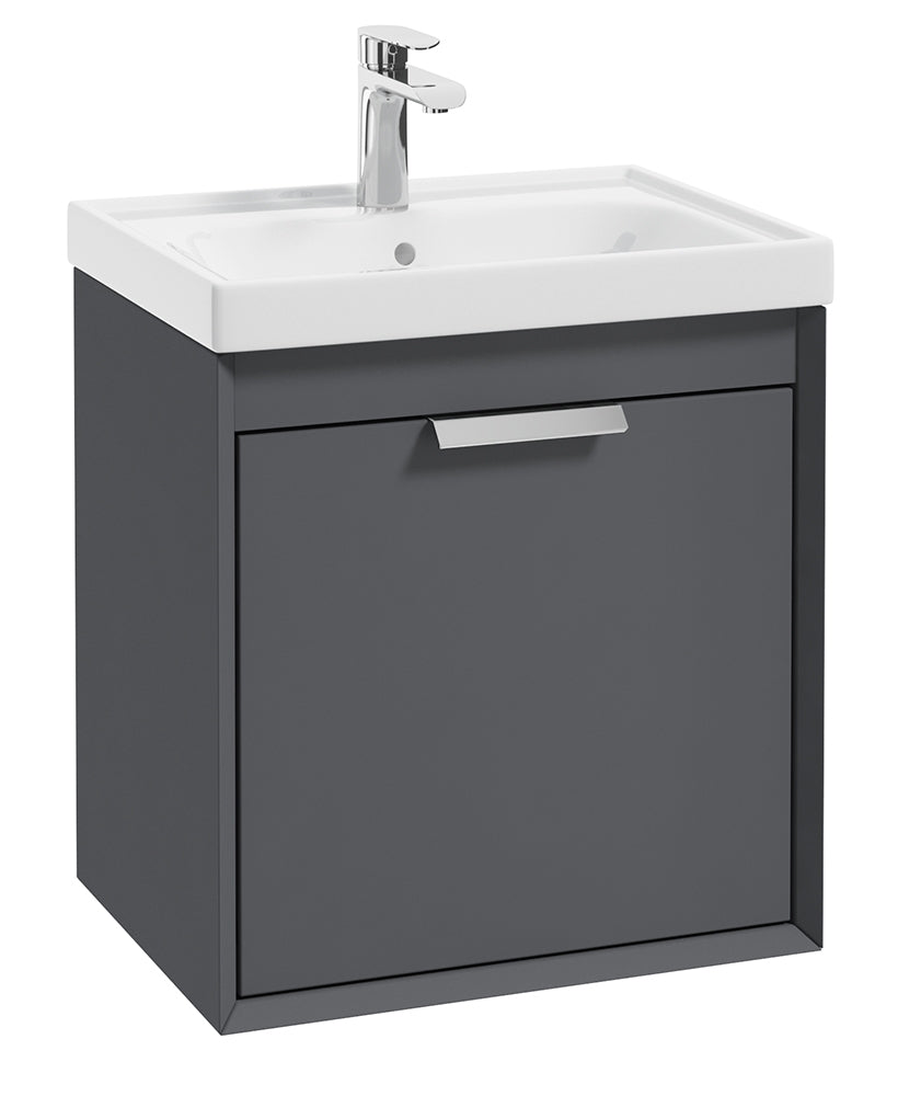 Fjord Midnight Grey Matt 50cm Wall Hung