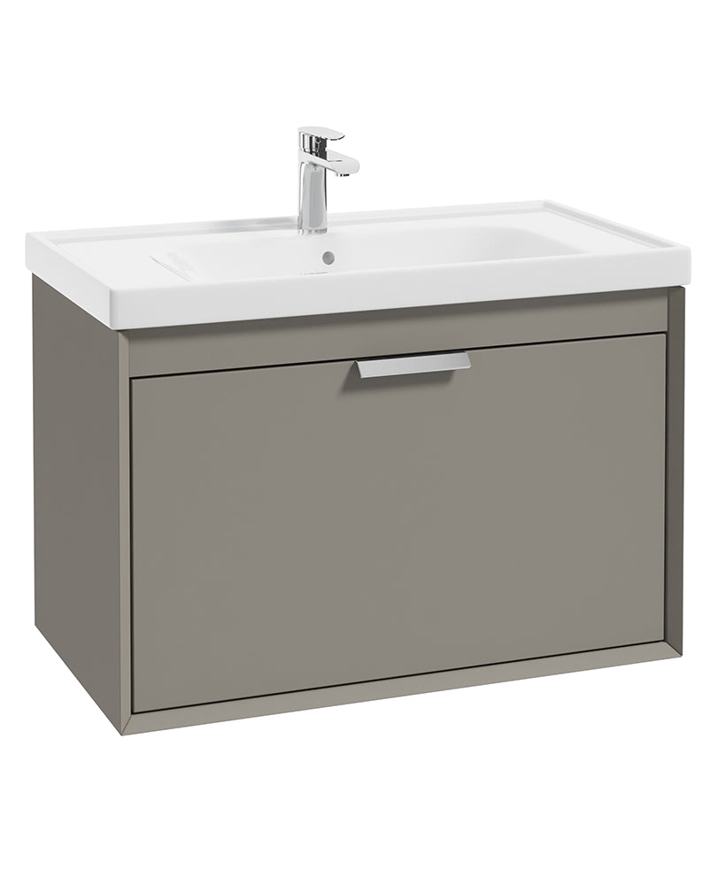 Fjord Midnight Grey Matt  80cm Wall Hung