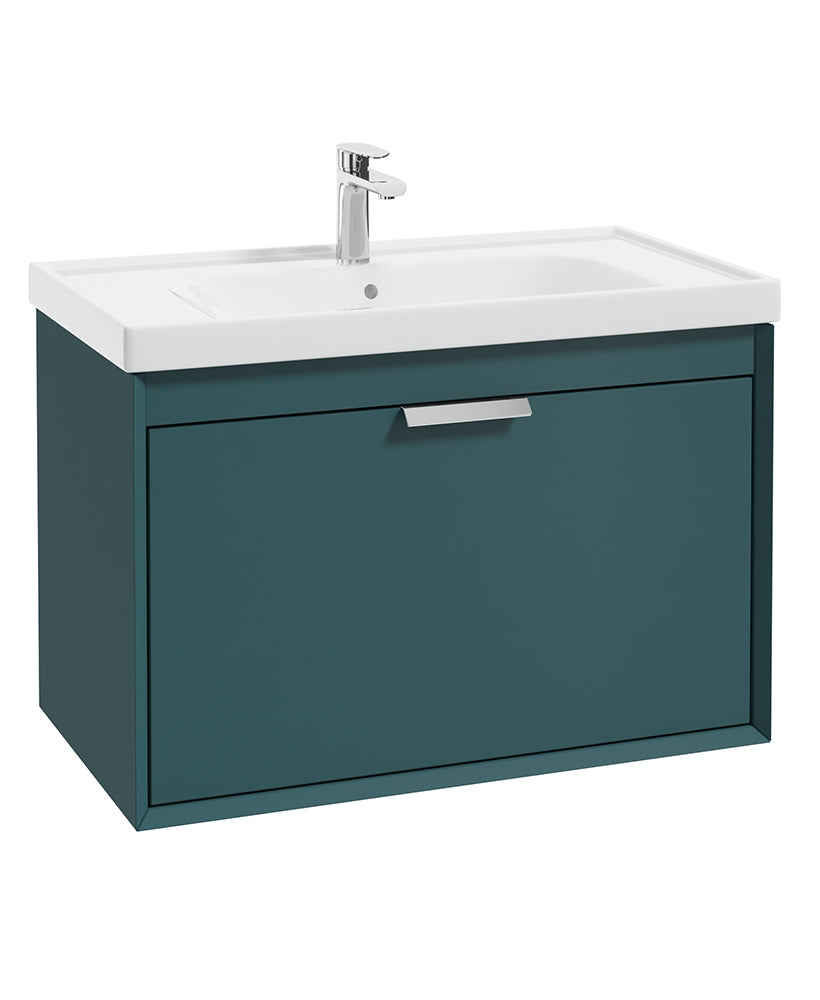 Fjord Ocean Blue Matt  80cm Wall Hung Va