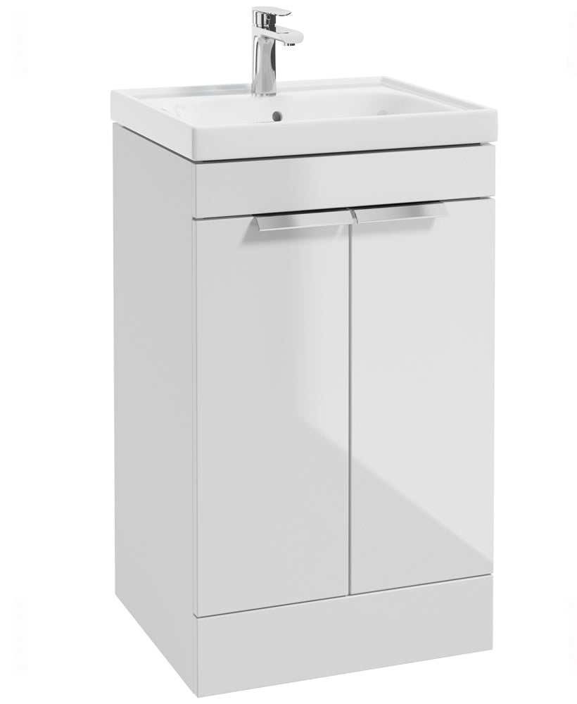 Stockholm Gloss White 50cm 2 Door Floor