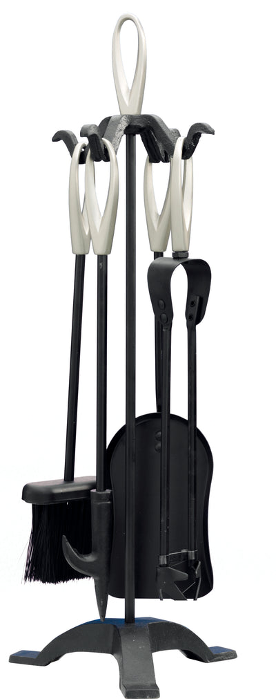 CASTLE LIVING LOOP 5 PCE BLACK COMPANION SET