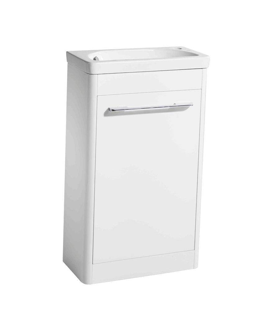 Contour Floor Mounted Cloakroom - White