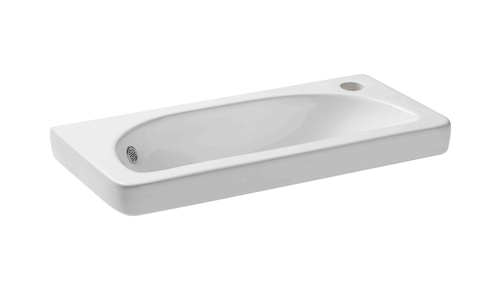 Contour 500mm Ceramic Basin - White