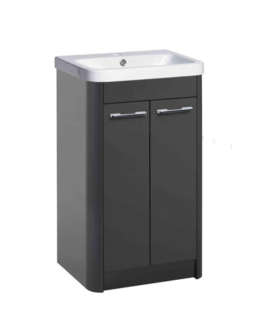Contour 500mm Full Depth Basin Unit - Anthrac