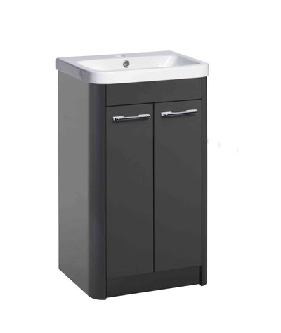 Contour 500mm Full Depth Basin Unit - Anthrac