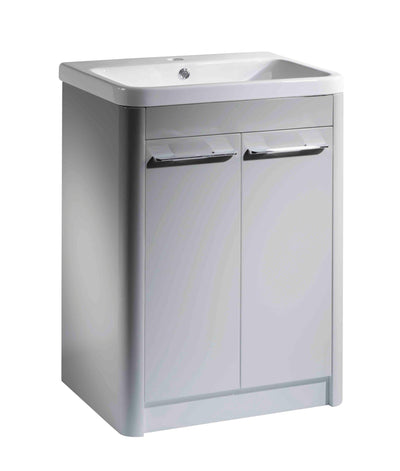 Contour 600mm Floor Mounted 2 Door - Light Gr