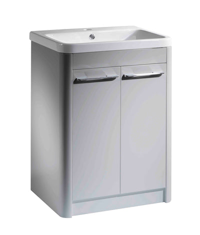 Contour 600mm Floor Mounted 2 Door - Light Gr