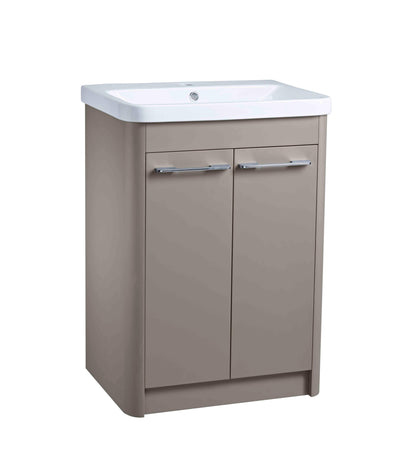 Contour 600mm Floor Mounted 2 Door - Stone Gr