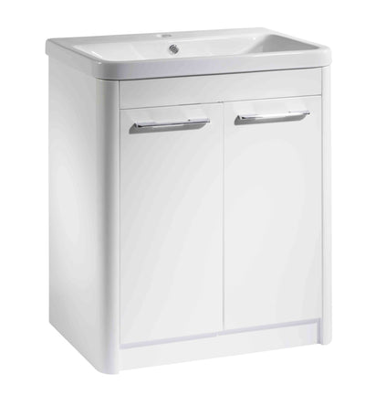 700mm Floor Mounted 2 Door - White