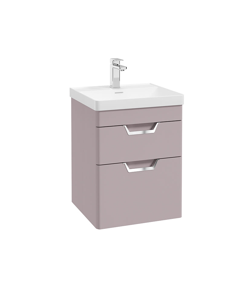 Freya 50cm 2 Drawer Wall Hung Vanity Uni