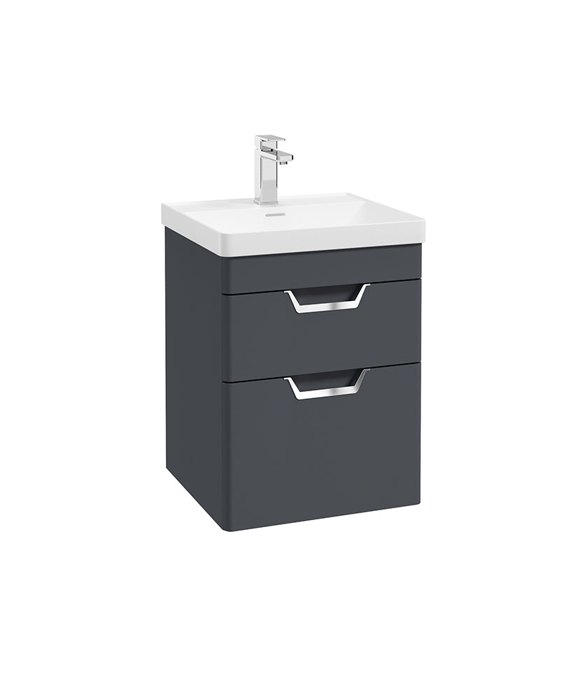 Freya 50cm 2 Drawer Wall Hung Vanity Uni