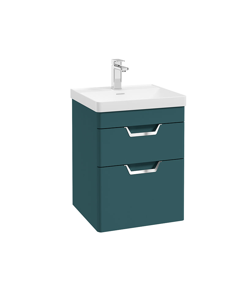 Freya 50cm 2 Drawer Wall Hung Vanity Uni