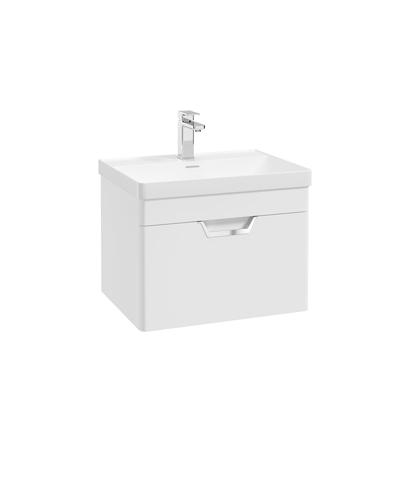 Freya 60cm 1 Drawer Wall Hung Vanity Uni