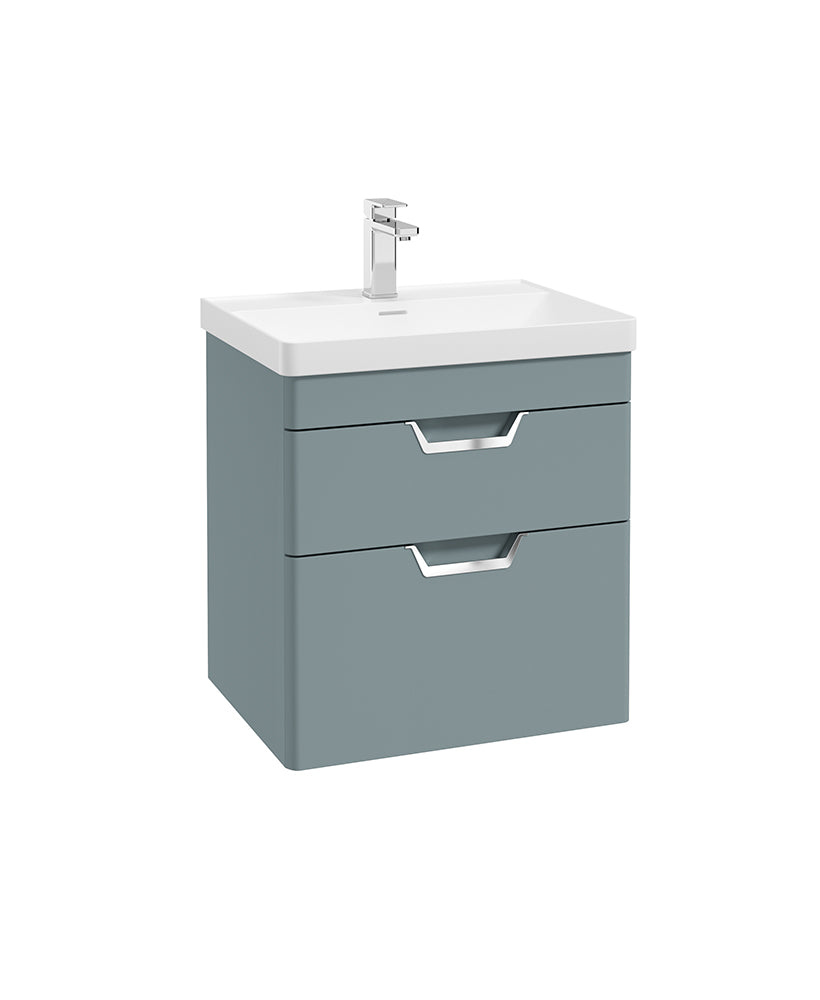 Freya 60cm 2 Drawer Wall Hung Vanity Uni