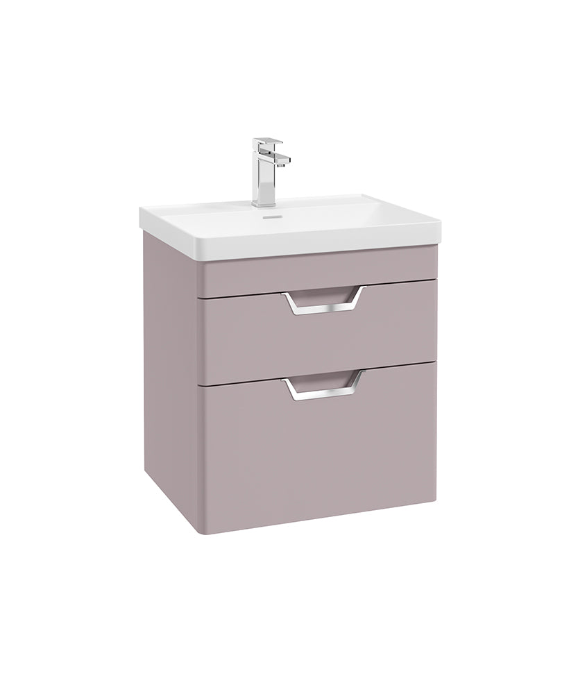 Freya 60cm 2 Drawer Wall Hung Vanity Uni