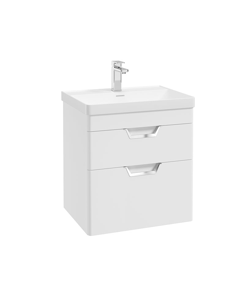 Freya 60cm 2 Drawer Wall Hung Vanity Uni