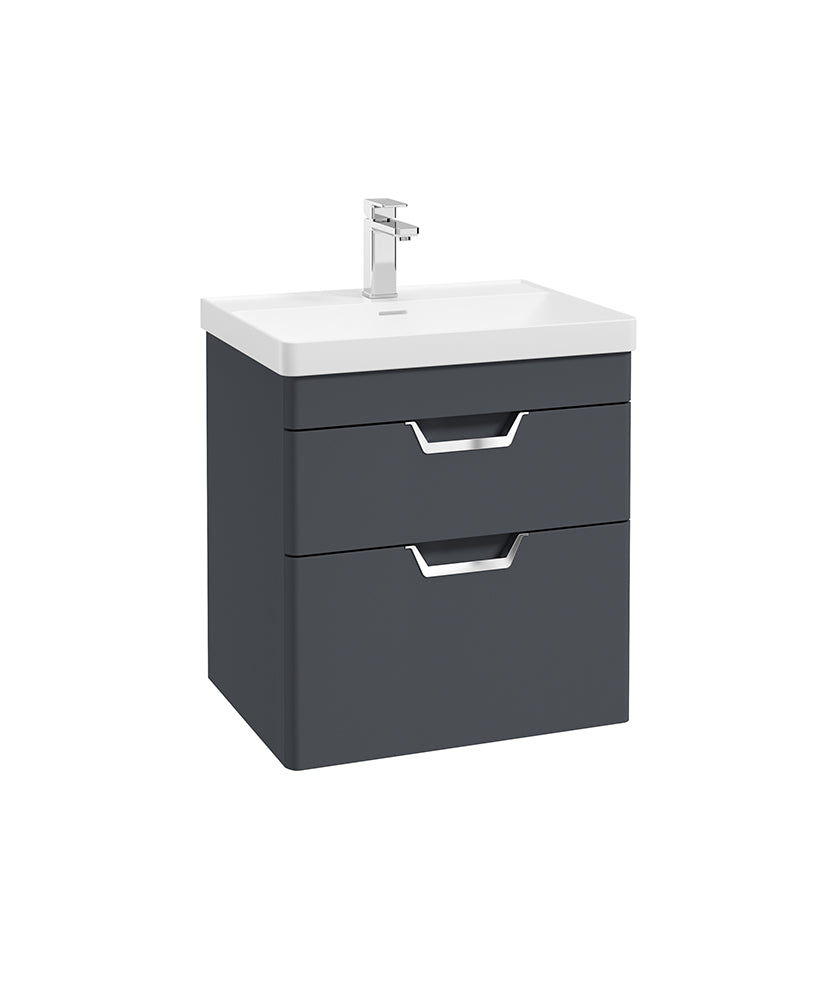 Freya 60cm 2 Drawer Wall Hung Vanity Uni