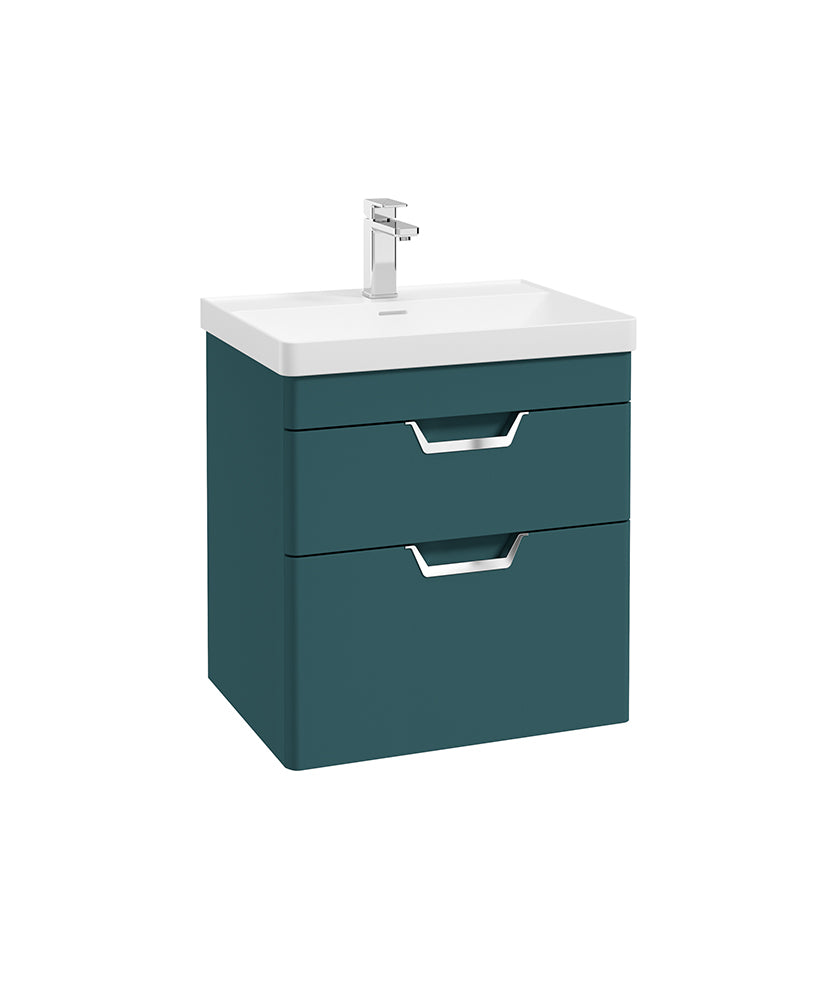 Freya 60cm 2 Drawer Wall Hung Vanity Uni