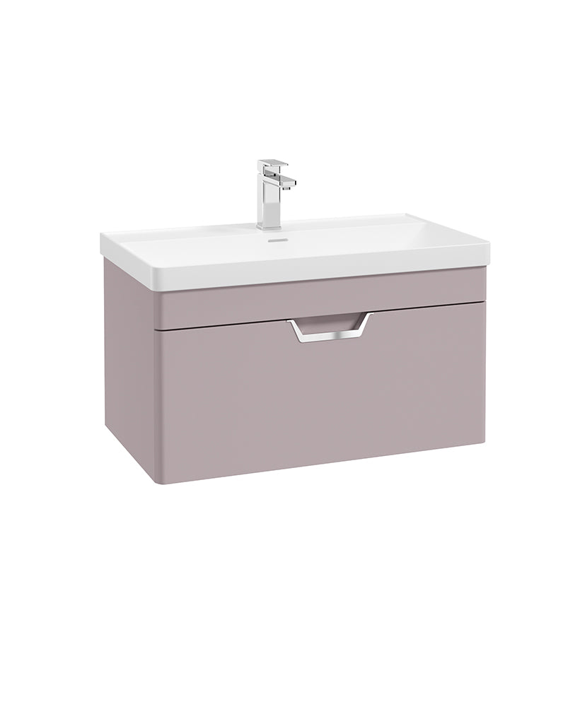 Freya 80cm 1 Drawer Wall Hung Vanity Uni