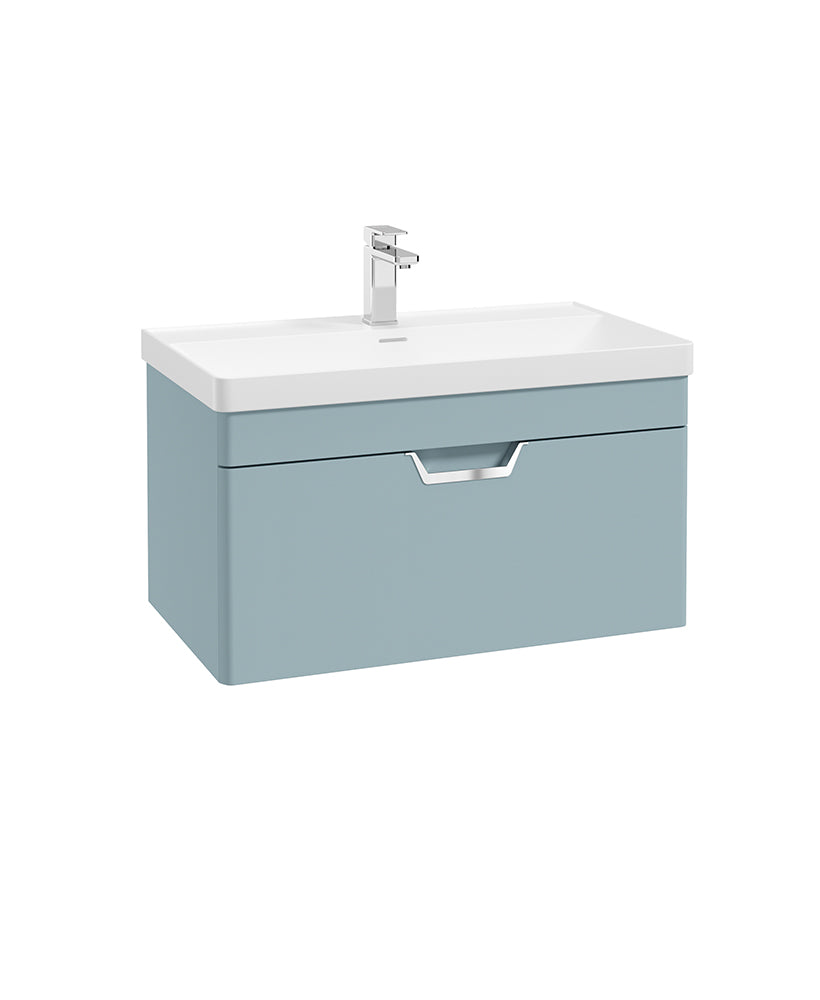Freya 80cm 1 Drawer Wall Hung Vanity Uni