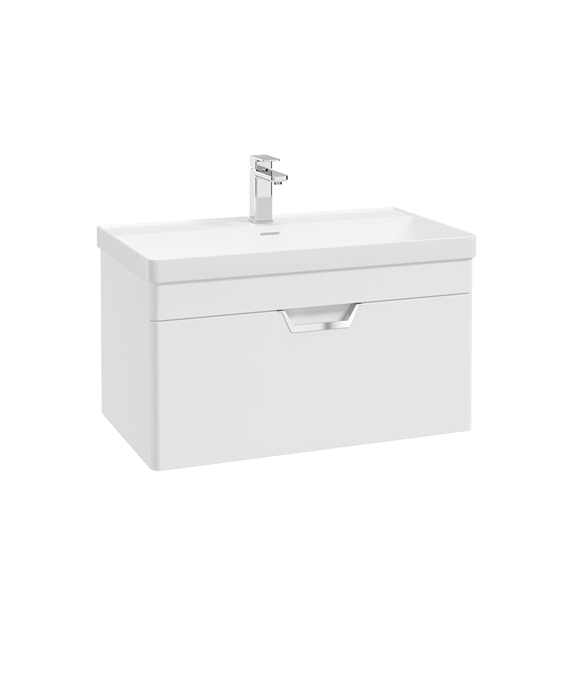 Freya 80cm 1 Drawer Wall Hung Vanity Uni