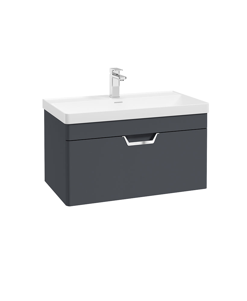 Freya 80cm 1 Drawer Wall Hung Vanity Uni