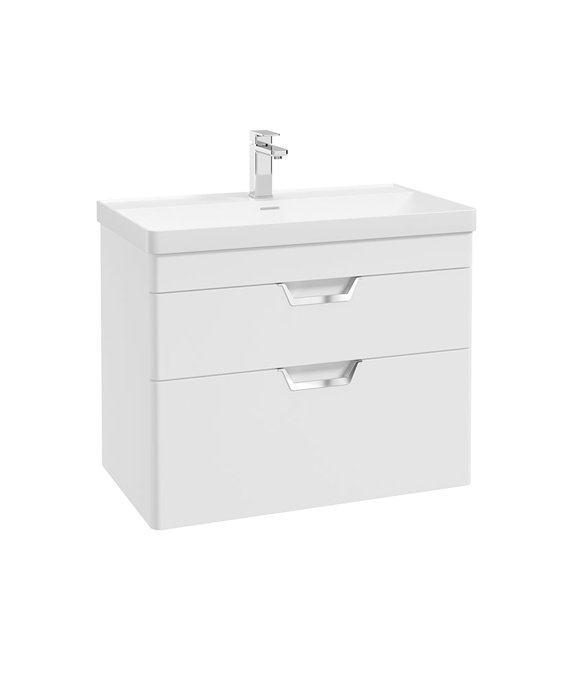 Freya 80cm 2 Drawer Wall Hung Vanity Uni