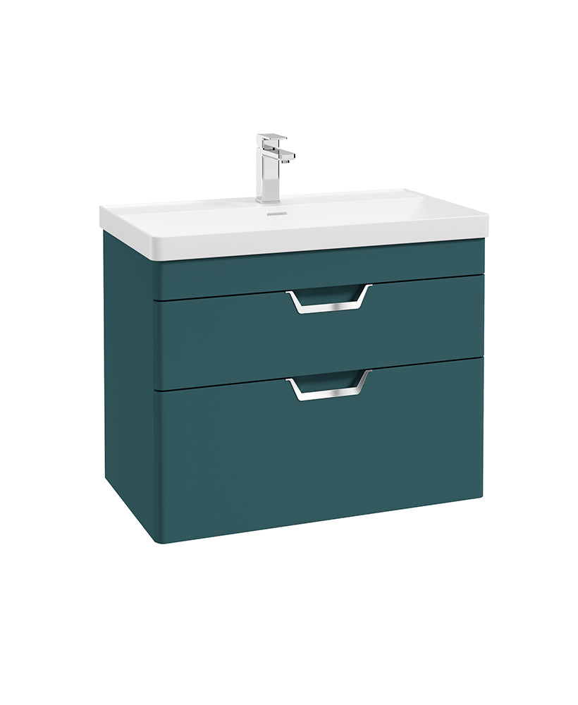 Freya 80cm 2 Drawer Wall Hung Vanity Uni