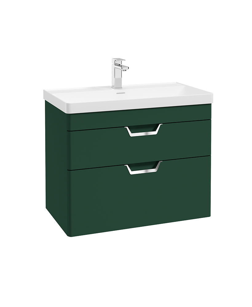 Freya 80cm 2 Drawer Wall Hung Vanity Uni